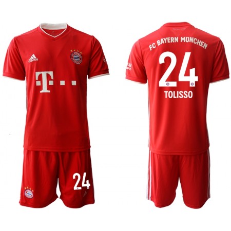Tenue Bayern Munich Corentin Tolisso 24 Enfant Domicile 2020-2021 Maillot de Foot